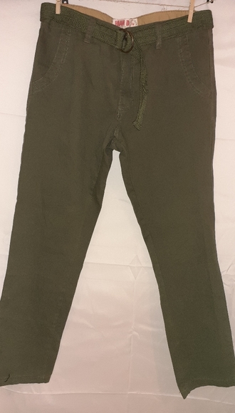 Kian D fine mens wear khakis olive size 34 - Picture 4 of 5